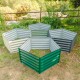 17"Tall 3.1'x3.2' Pentagon Metal Raised Garden Beds