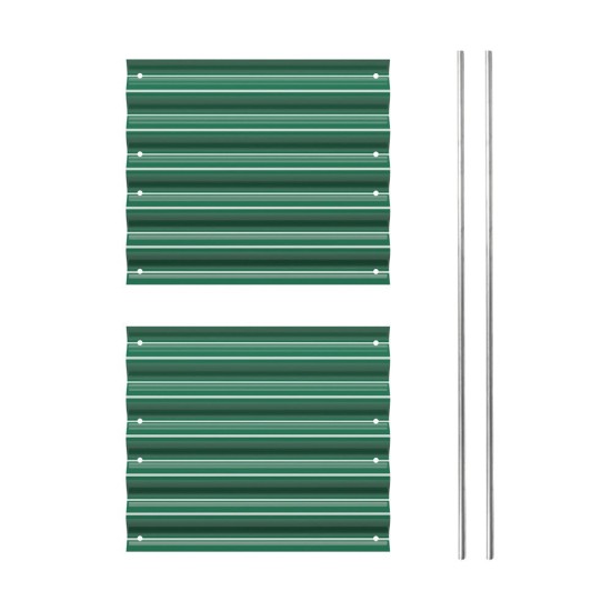 Side Panels To Extend 17"/32" Tall Metal Raised Garden Beds -2 Pics