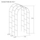 Arched Trellis (Zn-Al-Mg stainless steel) For 8ft.L/ For 6.5ft.L