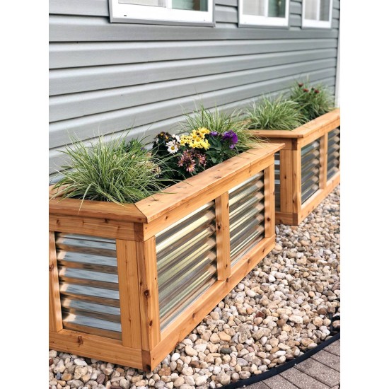 Vegeta Corrugated Metal Raised Garden Bed