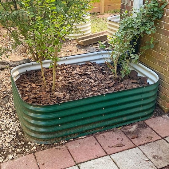 17'' Tall 6.5'x2' Metal Raised Garden Beds (6 in 1)