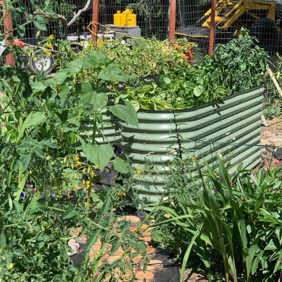 32'' Tall 6.5'x2' Metal Raised Garden Beds (6 in 1)