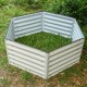17"Tall 3.5'x4' Hexagon Metal Raised Garden Beds