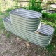 32'' Tall Double Terraced Metal Raised Garden Beds
