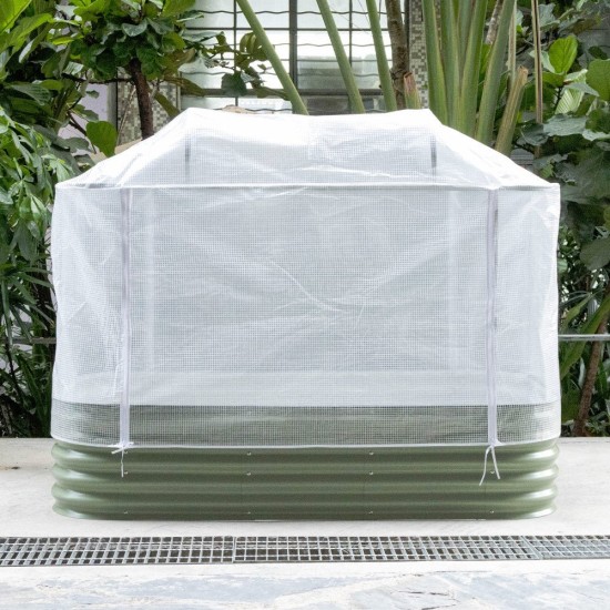 Raised Garden Bed Cover System ( Arched frame/Net cover/PE Cover)