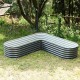 17" Tall L-Shaped Metal Raised Garden Beds
