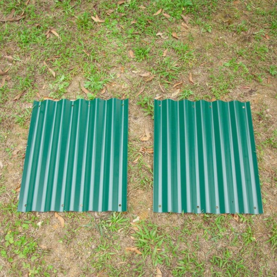 Side Panels To Extend 17"/32" Tall Metal Raised Garden Beds -2 Pics