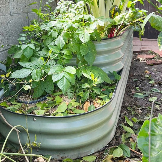 17'' Tall Tiered Metal Raised Garden Beds