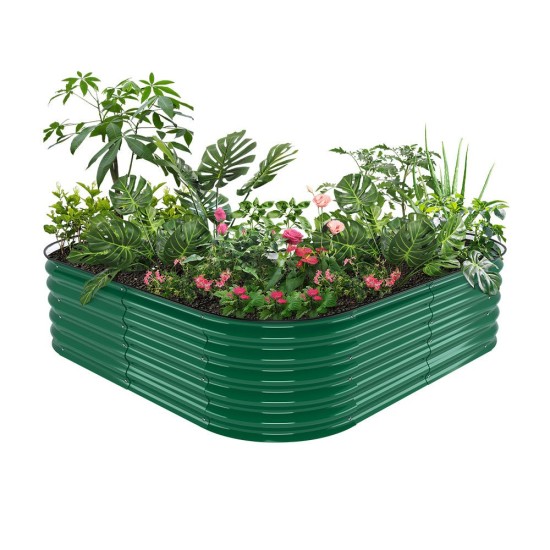 17" Tall Heart-shaped Metal Raised Garden Beds