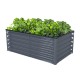17"Tall 3.5x2 Rectangle Metal Raised Garden Beds