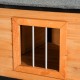 【Home&Garden】67" Large Wooden Cabin Style Elevated Outdoor Dog House with Porch