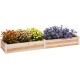 Wooden Raised Garden Bed, Outdoor Garden Bed Planter Box Garden Planters for Vegetables, Flowers, Herbs, 91.5