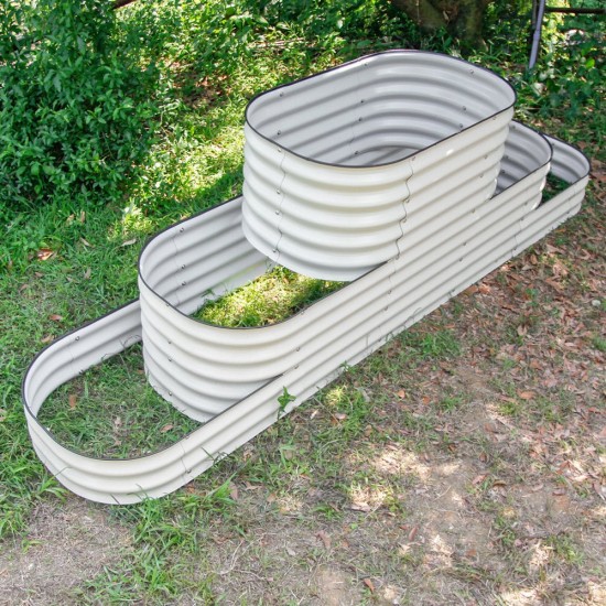 32'' Tall Terraced Large Size Metal Raised Garden Beds