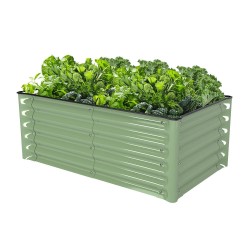 17"Tall 3.5x2 Rectangle Metal Raised Garden Beds