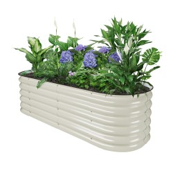 17" Tall 5x2 Metal Raised Garden Beds (4 in 1)