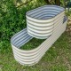 32'' Tall Double Terraced Metal Raised Garden Beds