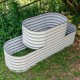 32'' Tall Double Terraced Metal Raised Garden Beds