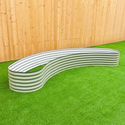 17'' Tall New Moon Shaped Raised Garden Bed