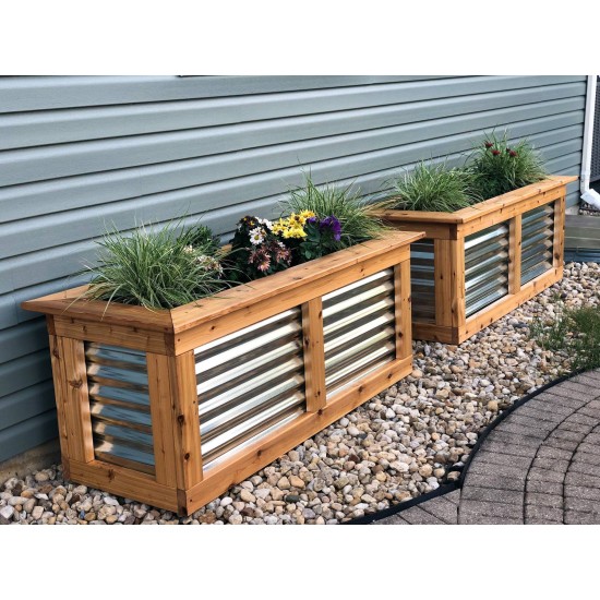 Vegeta Corrugated Metal Raised Garden Bed