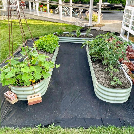 11'' Tall 8x2 Metal Raised Garden Beds (9 in 1)