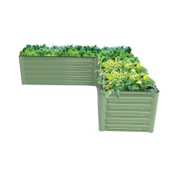 17'' Tall Rectangle Large L Shaped Raised Garden Bed