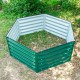 17"Tall 3.5'x4' Hexagon Metal Raised Garden Beds