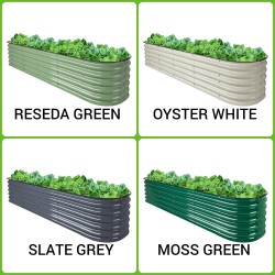 12-in-1 Modular Metal Raised Garden Bed"