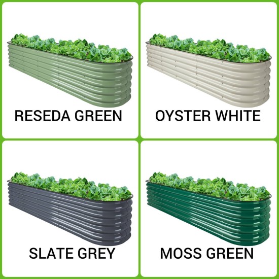 12-in-1 Modular Metal Raised Garden Bed"
