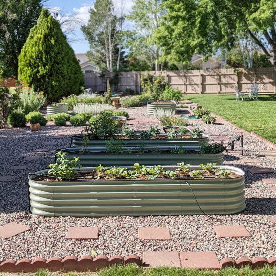 12-in-1 Modular Metal Raised Garden Bed"