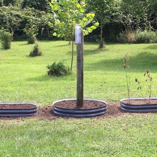 8'' Tall 42'' Round Metal Raised Garden Beds