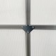 【Home & Garden】6' x 6' aluminum greenhouse polycarbonate walk-in garden greenhouse vents, sliding doors