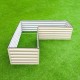 17'' Tall Rectangle Large L Shaped Raised Garden Bed
