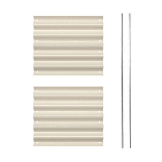 Side Panels To Extend 17"/32" Tall Metal Raised Garden Beds -2 Pics