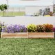Wooden Raised Garden Bed, Outdoor Garden Bed Planter Box Garden Planters for Vegetables, Flowers, Herbs, 91.5