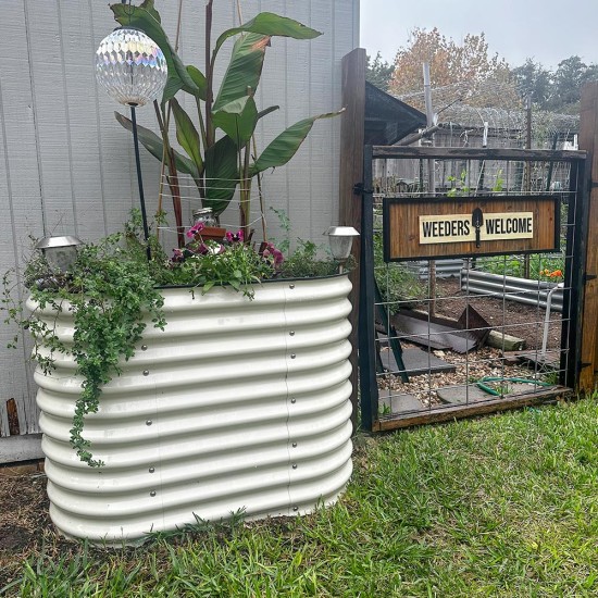 32'' Tall 3.5'x2' Metal Raised Garden Beds (2 in 1)
