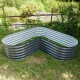 17" Tall Heart-shaped Metal Raised Garden Beds