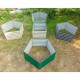 17"Tall 3.1'x3.2' Pentagon Metal Raised Garden Beds