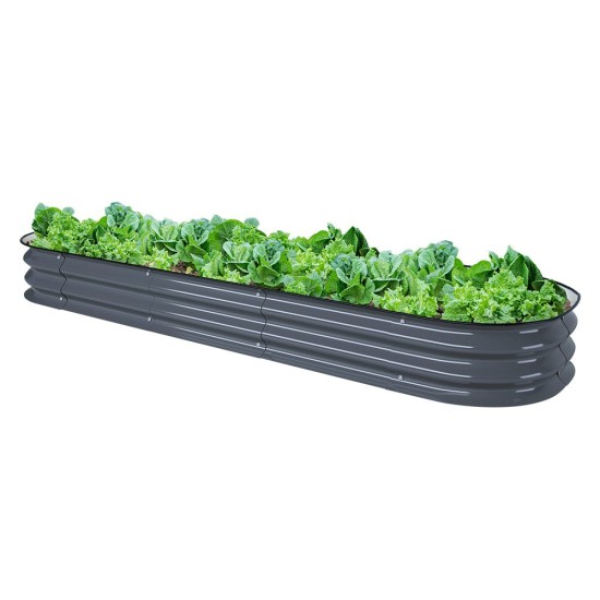 8'' Tall 6.5'x2' Metal Raised Garden Beds (6 in 1)
