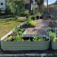 17" Tall L-Shaped Metal Raised Garden Beds