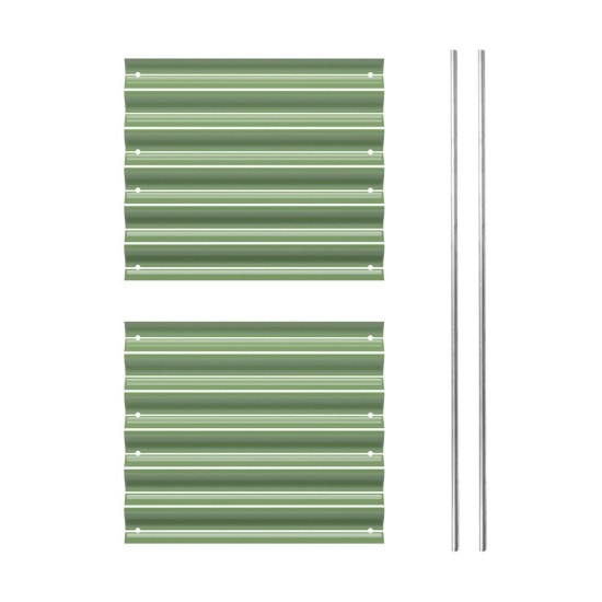 Side Panels To Extend 17"/32" Tall Metal Raised Garden Beds -2 Pics