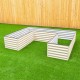 17'' Tall Rectangle Large U Shaped Raised Garden Bed