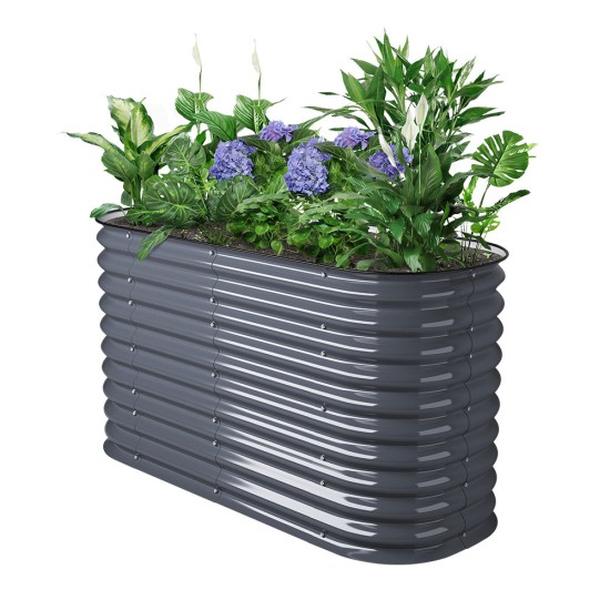 32'' Tall 5x2 Metal Raised Garden Beds (4 in 1)