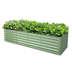 17"Tall 6.5'x2' Rectangle Metal Raised Garden Beds (6 in 1)