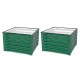 17" Tall Square Metal Raised Garden Beds - Twin Pack