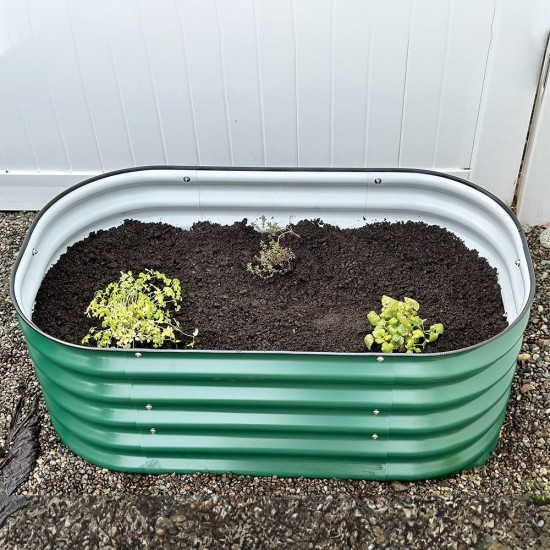 17"Tall 3.5x2 Metal Raised Garden Beds (2 in 1)