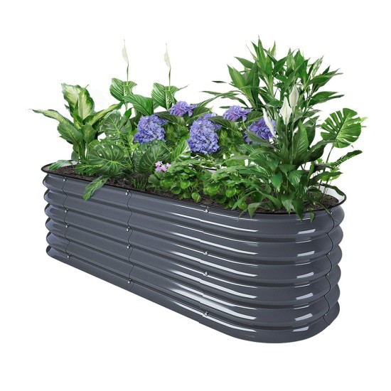 17" Tall 5'x2' Metal Raised Garden Beds (4 in 1)