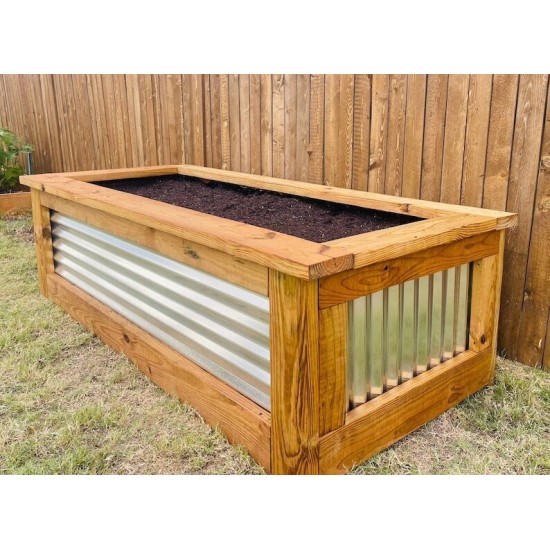 Vegeta Corrugated Metal Raised Garden Bed