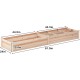 Wooden Raised Garden Bed, Outdoor Garden Bed Planter Box Garden Planters for Vegetables, Flowers, Herbs, 91.5