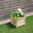 Folding Raised Garden Bed Square Wood Planter Box