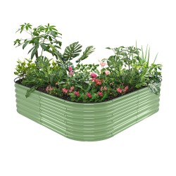 17" Tall Heart-shaped Metal Raised Garden Beds